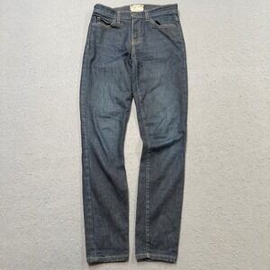 Current Elliott Jeans Women's 25/0 Blue Cropped Skinny Denim High Waist Stiletto